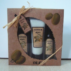 paper box olive bath set