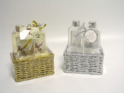 paper woven basket bath set