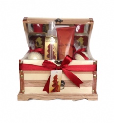 wooden jewelry box bath set