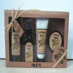 paper box olive bath set