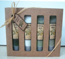 paper box olive bath set